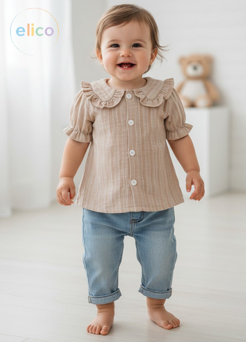 شومیز دخترانه elico کد 1001