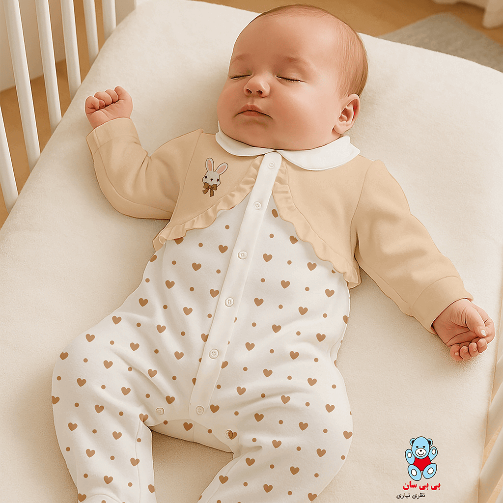 سرهمی مخمل دخترانه بی بی سان کد 3002 در سه رنگ صورتی، کرم و سبز پسته ای